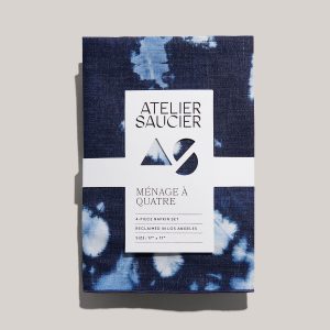 Tie-dye Denim Linen Napkins | Set of 4