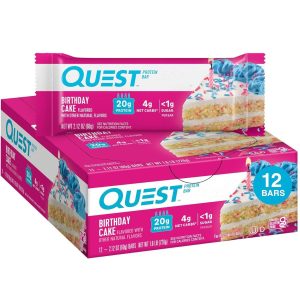 Quest Protein Bars - 12 Bars, Birthday Cake