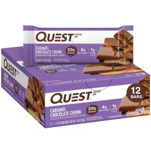 Quest Protein Bars - 12 Bars, Caramel Chocolate Chunk