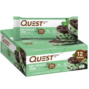 Quest Protein Bars - 12 Bars, Mint Chocolate Chunk