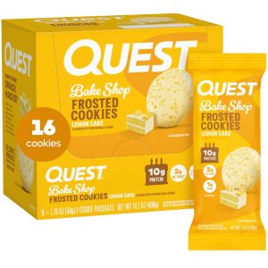 Quest Frosted Cookies Twin-Pack - 8 Packs, Lemon Cake