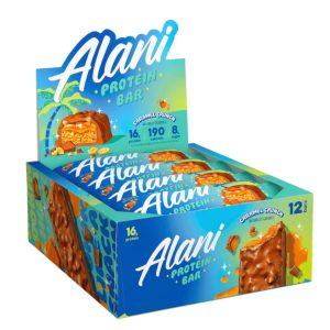 Alani Nu Protein Bars - 12 Bars, Caramel Crunch