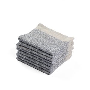 Waffle Weave Wash Cloths - Set of 8 - Blue